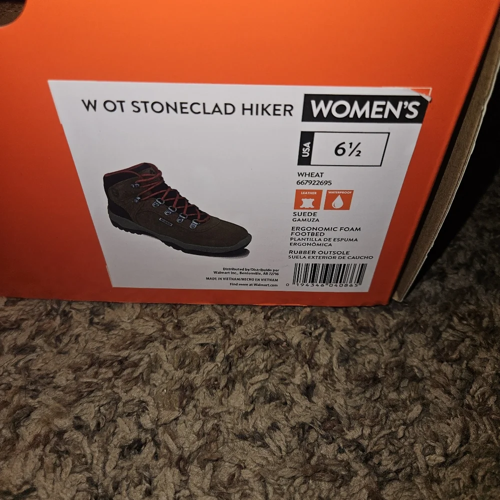 Ozark Trail Womens Stoneclad Waterproof Hiking Boots - Picture 7 of 8